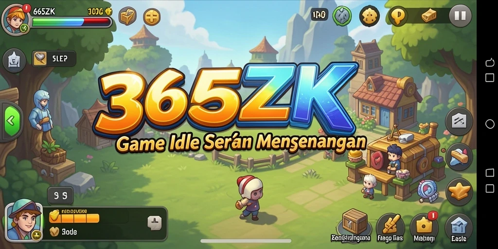 Tampilan gameplay yang menarik dari 365ZK menunjukkan mekanik Idle yang menarik.