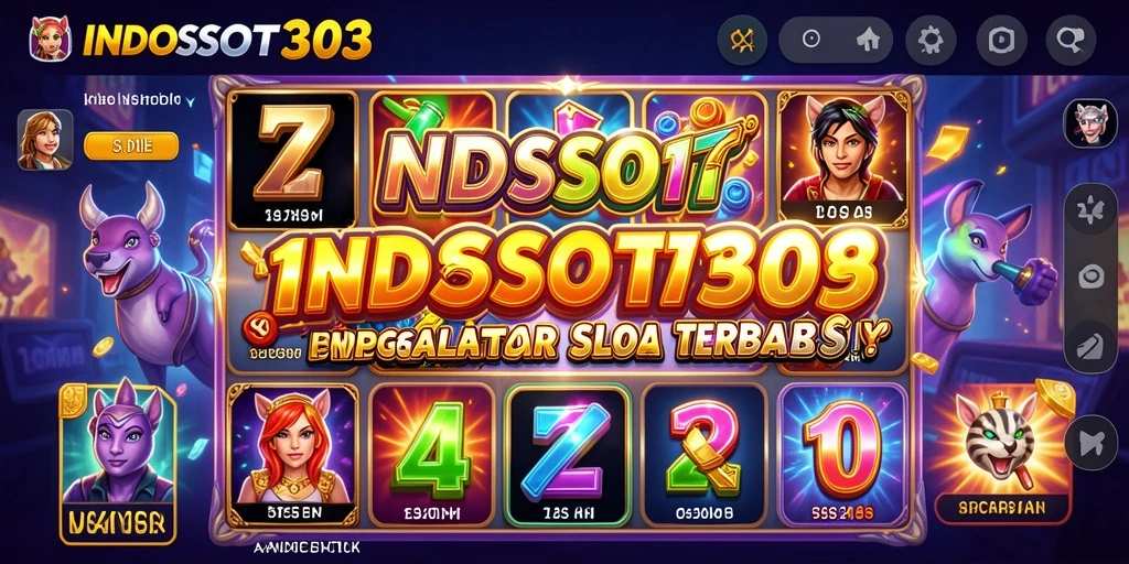 Tampilan gameplay INDOSLOT303 dengan mesin slot yang menarik dan interaktif.