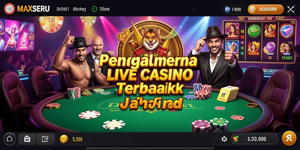 Tampilan gameplay langsung yang mengasyikkan dan interaktif di MAXSERU.