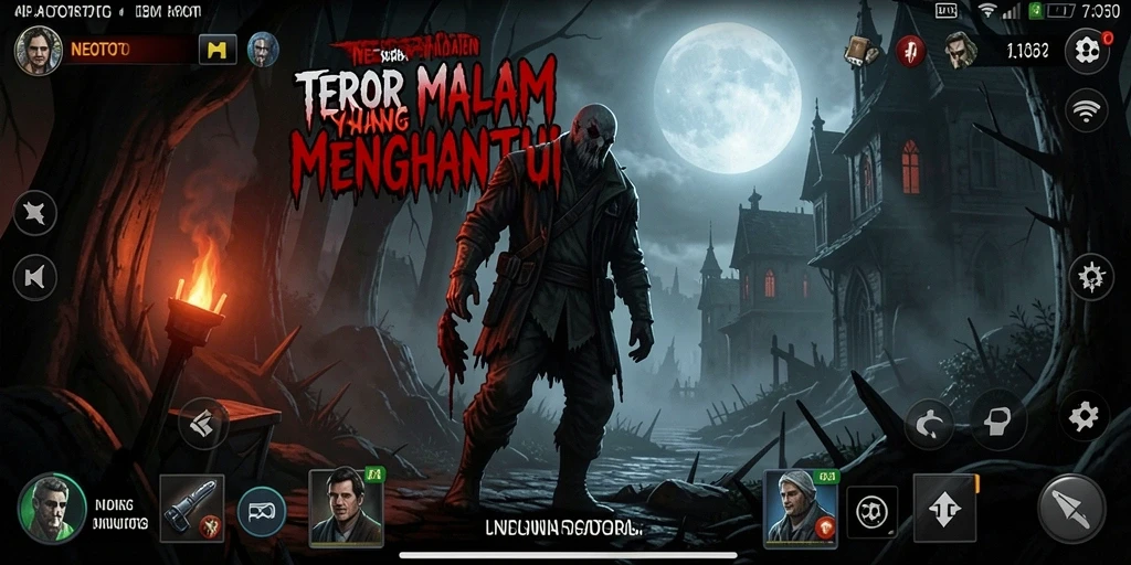 Gameplay menyeramkan dengan suasana kegelapan yang mendalam.