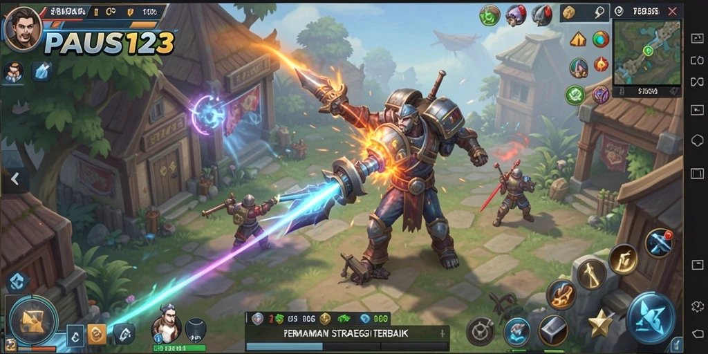 Tampilan gameplay PAUS123 yang menarik dan strategi mendalam.