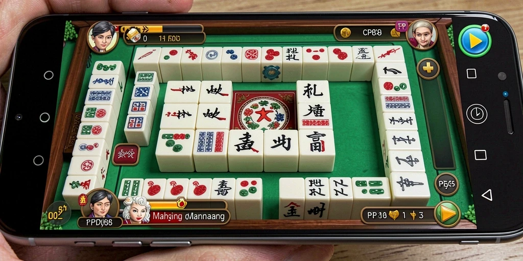 Tampilan seru gameplay PP88 dengan ubin Mahjong yang menarik.