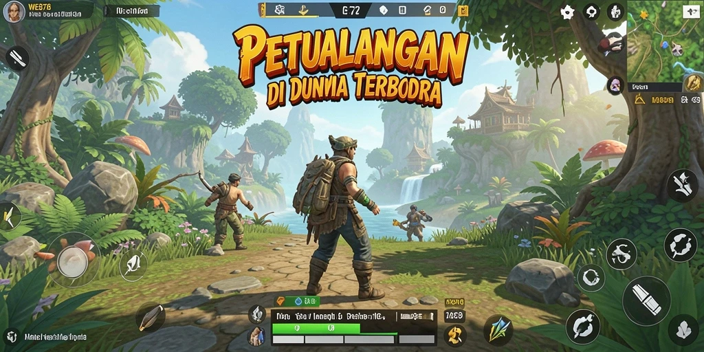 Tampilan gameplay WE878 yang menakjubkan di dunia terbuka.